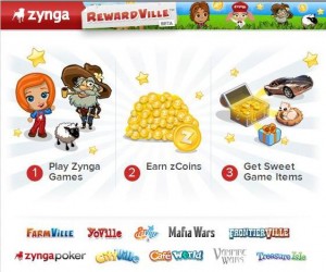 Zynga récompense ses joueurs avec des zCoins utilisables sur RewardVille