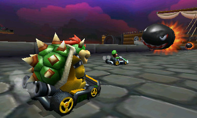 Bowser dans Mario Kart 3DS