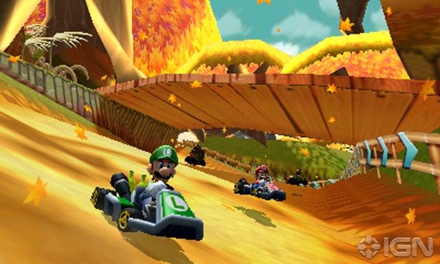 Luigi dans Mario Kard 3DS